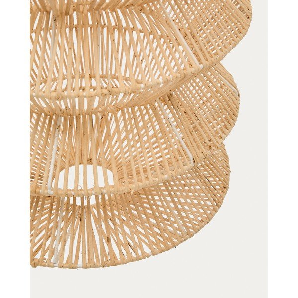 Lampa wisząca w naturalnym kolorze z rattanowym kloszem Dakit – Kave Home-image-4