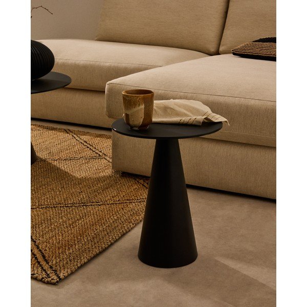 Okrągły stolik ze szklanym blatem ø 35 cm Wilshire – Kave Home-image-1