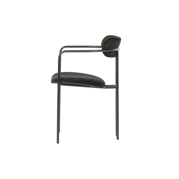 Czarne aksamitne krzesło Ivy – WOOOD-image-3