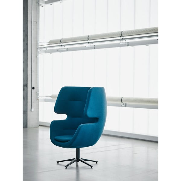 Ciemnozielony fotel obrotowy Softline Moai-image-3