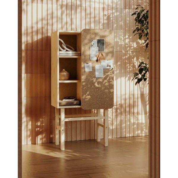 Regał z drewna sosnowego z tablicą Karup Design Slide-image-1