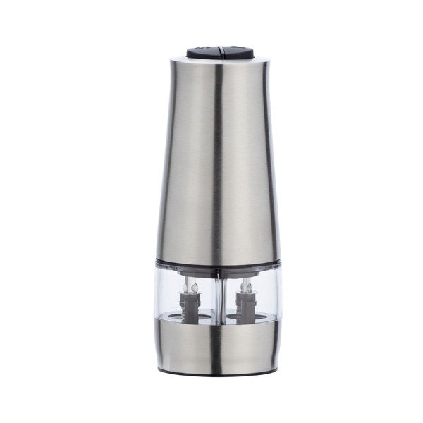 Podwójny młynek do soli i pieprzu w srebrnym kolorze Wenko Mill-image-4