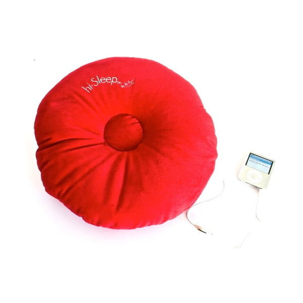 Poduszka z wbudowanym głośnikiem hi-Sleep, czerwona
