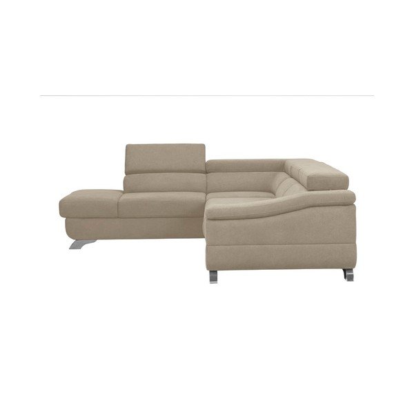 Szarobrązowy rozkładany narożnik z aksamitnym obiciem Windsor & Co Sofas Gamma, lewostronny-image-3