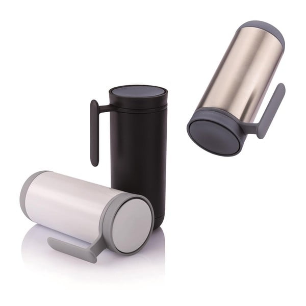 Czarny kubek termiczny z uchem XD Design Clik, 225 ml-image-2