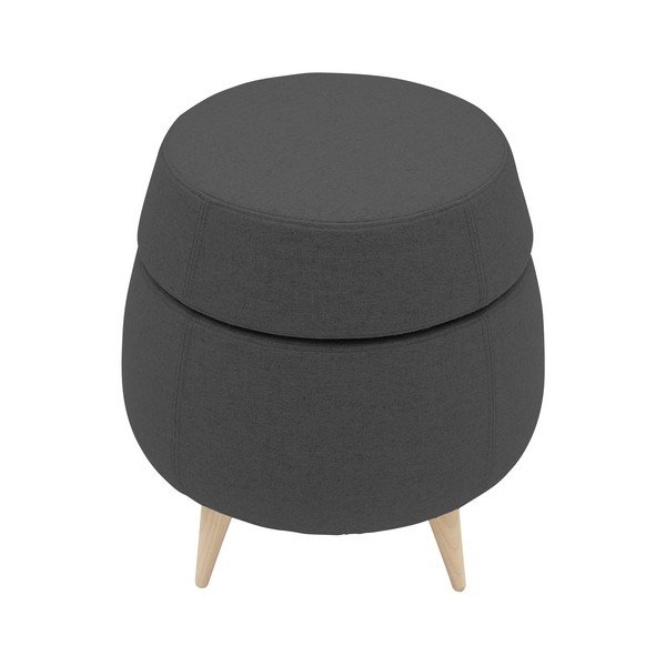 Antracytowy puf ze schowkiem Softline Pod-image-2