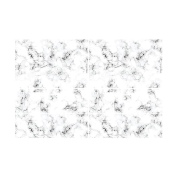 Zestaw naklejek na kafelki 24 szt. 10x10 cm Marble – Ambiance-image-2