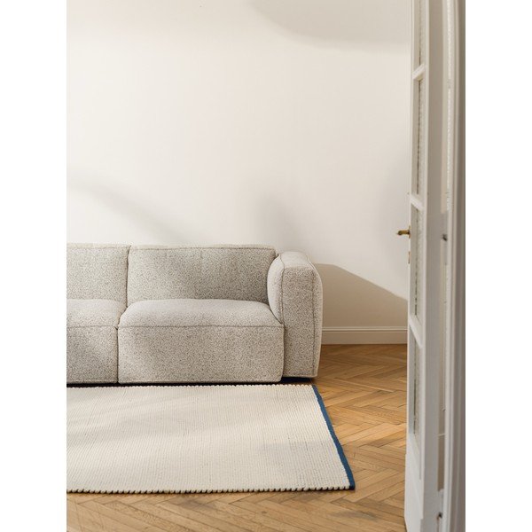 Niebieski/beżowy wełniany dywan tkany ręcznie 200x300 cm Lenu – noo.ma-image-1