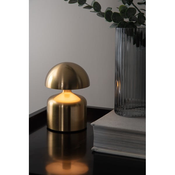 Złota lampa stołowa LED (wys. 15 cm) Impetu – Leitmotiv-image-1