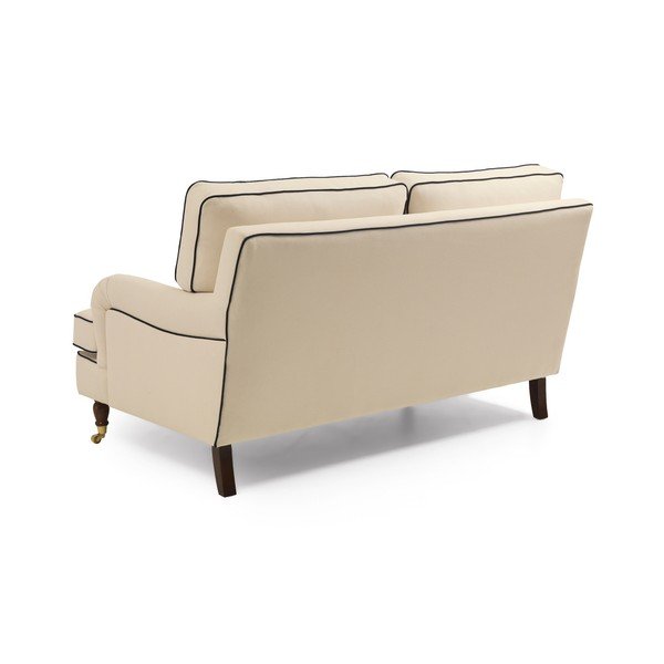 Kremowa sofa z granatową lamówką Max Winzer Passion, 158 cm-image-3