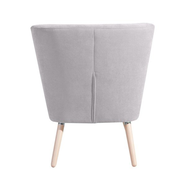 Jasnoszary fotel Max Winzer Neele Velor-image-2