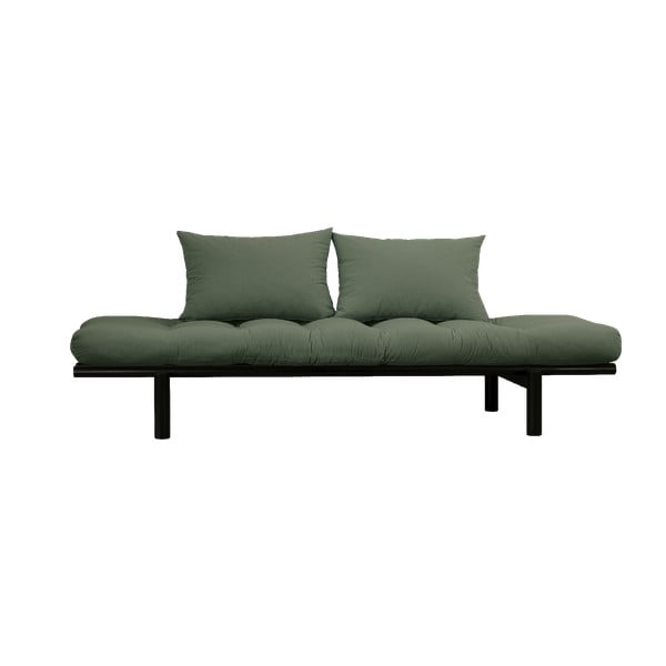 Sofa z zielonym pokryciem Karup Design Pace Black/Olive Green
