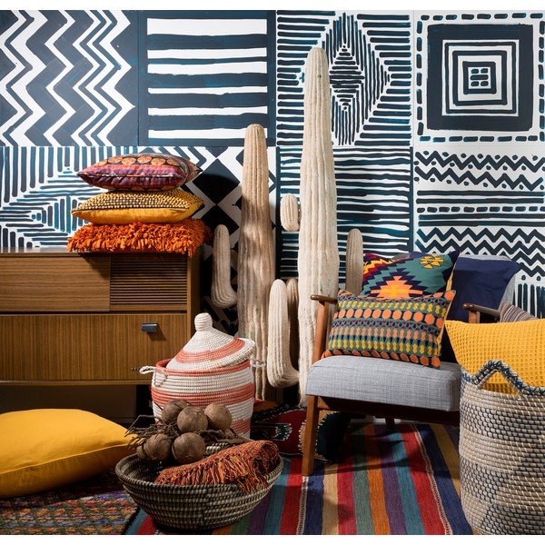 Poduszka Dutch Décor Jawa, 70x70 cm, musztardowa-image-3