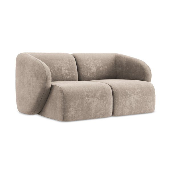 Jasnobrązowa sofa z tkaniny szenilowej 174 cm Lani – Makamii-image-1