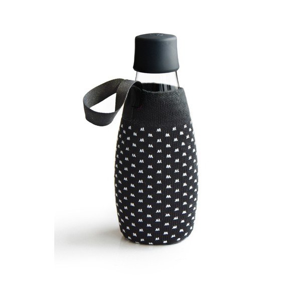 Pokrowiec na butelkę szklaną ReTap w groszki, 500 ml