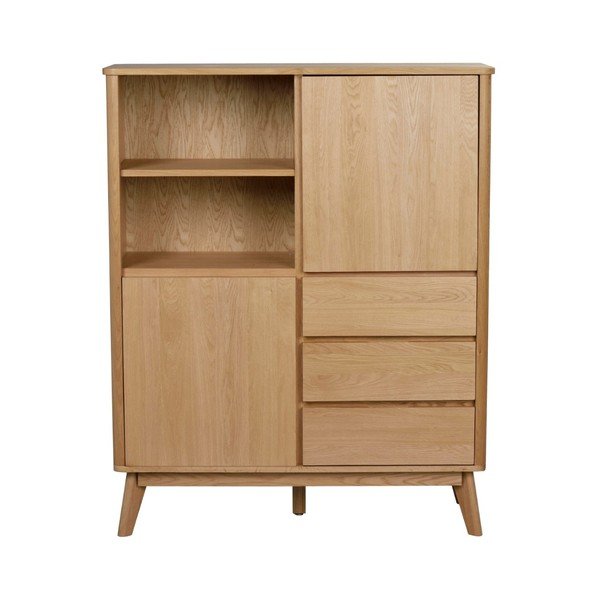 Komoda z drewna dębowego Rowico Yumi , wys. 138 cm-image-1