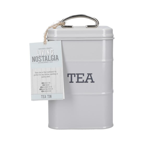 Stalowy pojemnik na herbatę Living Nostalgia – Kitchen Craft-image-4