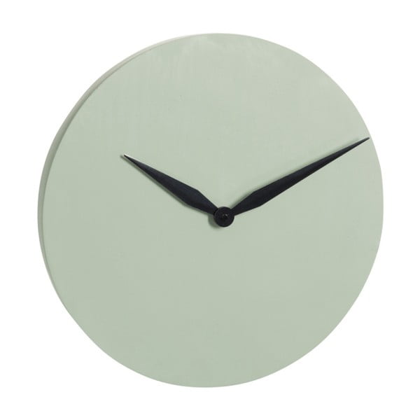 Zielony zegar ścienny J-Line Modern, ⌀ 40 cm
