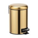 Kosz na śmieci z pedałem ze stali nierdzewnej w kolorze złota 3 l Leman – Wenko