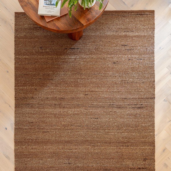 Dywan z mieszanki wełny dwustronny/tkany ręcznie w kolorze terakoty 160x230 cm Birkdale Rust – Asiatic Carpets-image-1