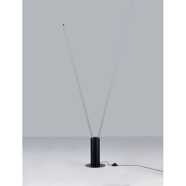 Metalowa lampa stojąca LED z elastyczną konstrukcją w kolorze matowej czerni (wysokość 181 cm) Kimolia – Nova Luce-image-3