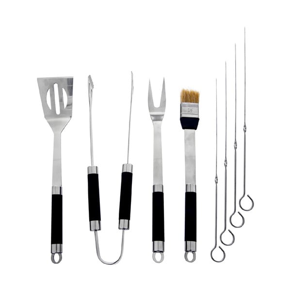 Zestaw 8 szt. nierdzewnych akcesoriów do grillowania i walizki Orion Grill-image-1