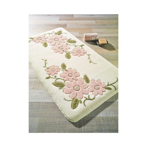 Biały dywanik łazienkowy Confetti Bathmats Margherita, 50x57 cm-image-3