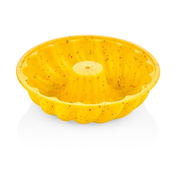 Żółta silikonowa forma na babkę The Mia Maya, ⌀ 12,5 cm