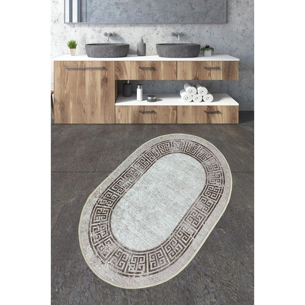 Jasnobrązowy dywanik łazienkowy 70x120 cm Arturo – Foutastic-image-1