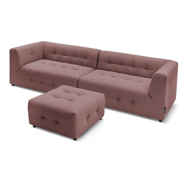 Ciemnoróżowa sofa 324 cm Kleber – Bobochic Paris-image-4
