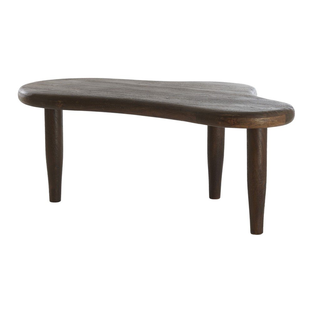 Stolik z litego drewna mango w ciemnym naturalnym kolorze 64x102 cm Canzo – Light & Living