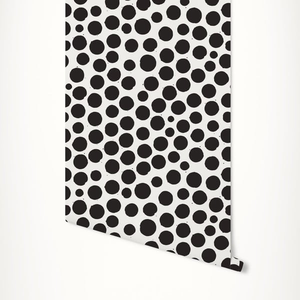 Czarno-biała tapeta samoprzylepna LineArtistica Delia, 60x300 cm