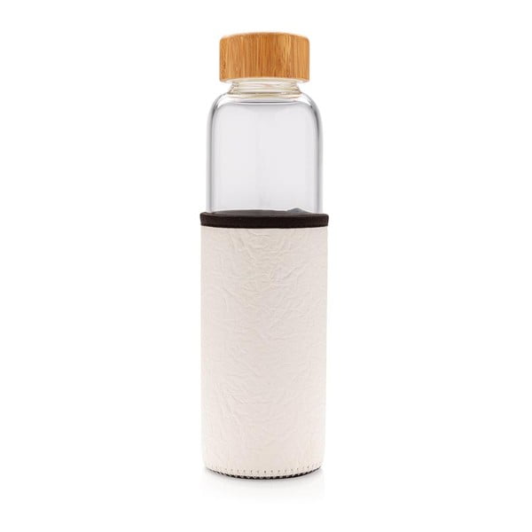 Szklana butelka z białym uchwytem XD Collection, 0,55 l