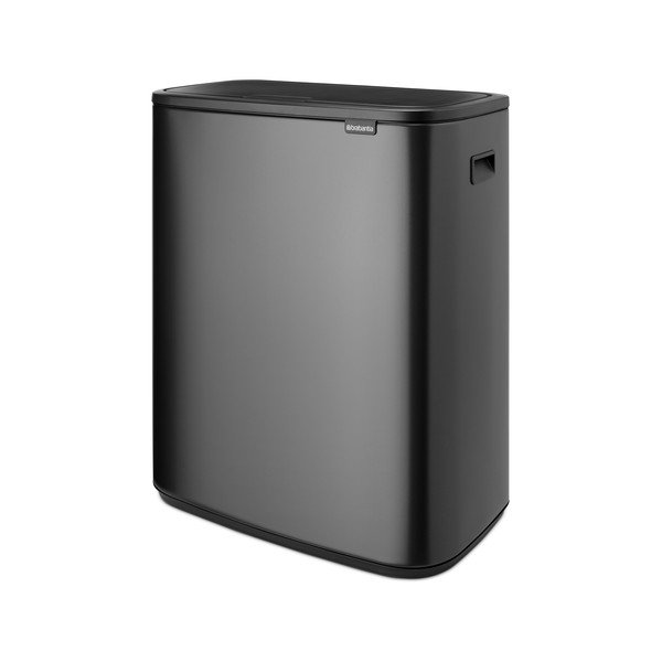 Ciemnoszary stalowy kosz na śmieci otwierany na dotyk 60 l Bo Touch Bin – Brabantia-image-3