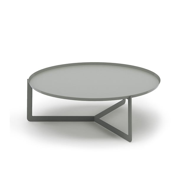 Jasnoszary stolik MEME Design Round, Ø 80 cm