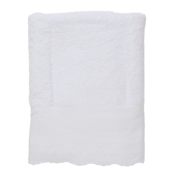 Biały ręcznik Clayre & Eef Barreau, 140 x 70 cm