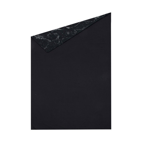 Czarna pościel jednoosobowa z perkalu bawełnianego Westwing Collection, 150x220 cm-image-2