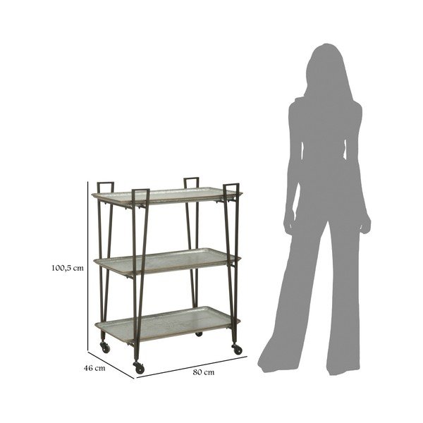Żelazny wózek z 3 półkami Mauro Ferretti Industry-image-3