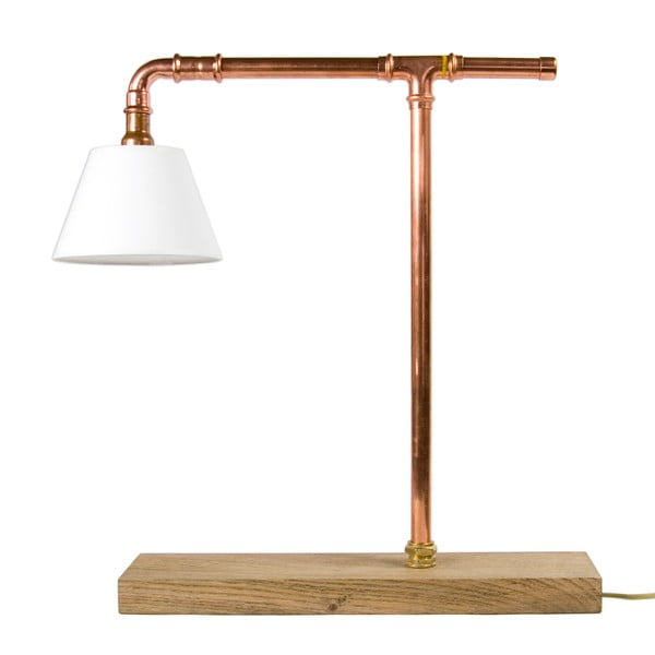Miedziana lampa stołowa Copper