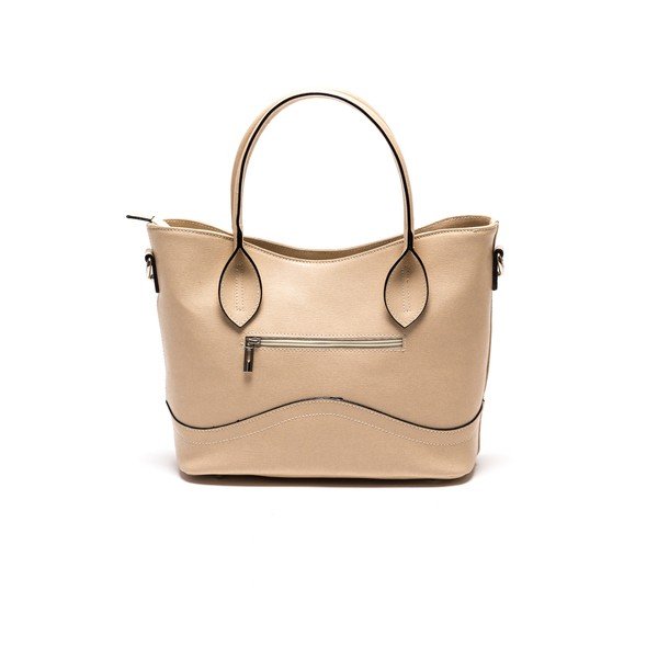 Skórzana torebka Anna Luchini 08 Beige-image-1