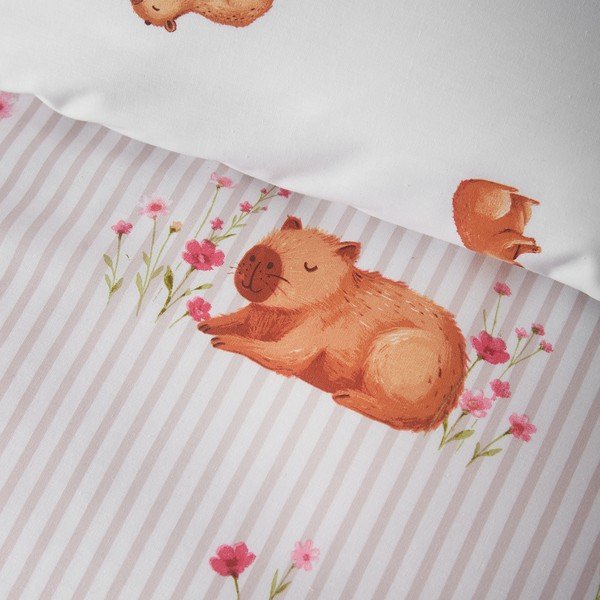 Pościel dwuosobowa w naturalnym kolorze 200x200 cm Happy Capy(bara) – Catherine Lansfield-image-4