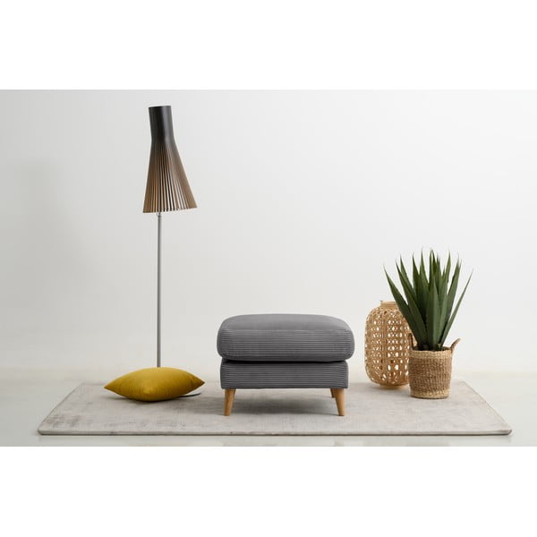 Ciemnoszary sztruksowy podnóżek Paris – Scandic-image-1