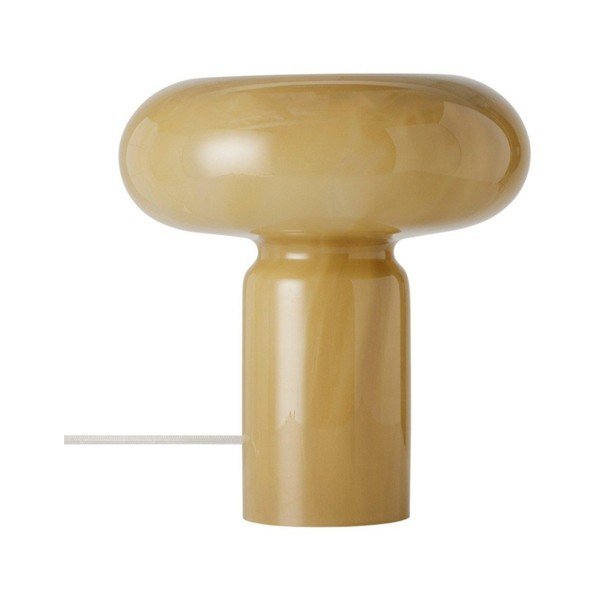Szklana lampa stołowa w kolorze khaki (wysokość 28 cm) Aurora – Ellos Home