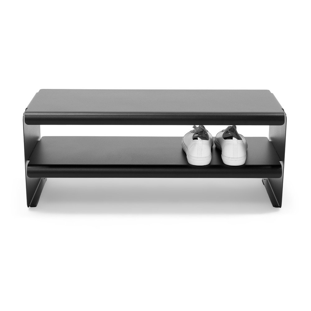 Czarna stalowa szafka na buty 71,5x28x31 cm Linea – Spinder Design