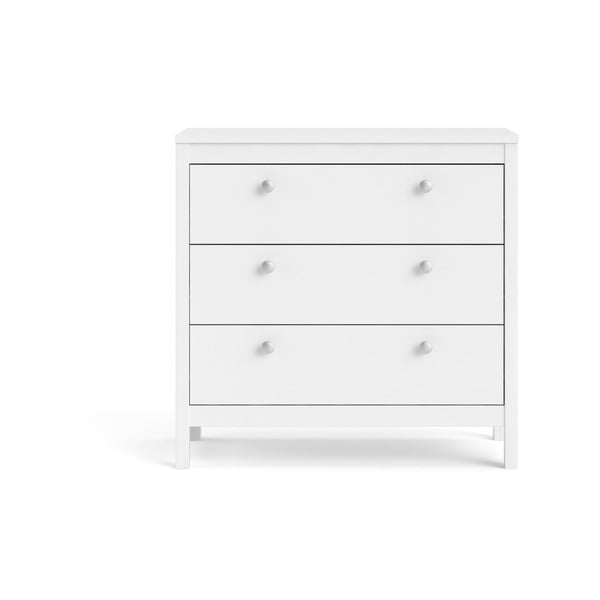 Biała niska komoda 82x80 cm Madrid – Tvilum-image-2