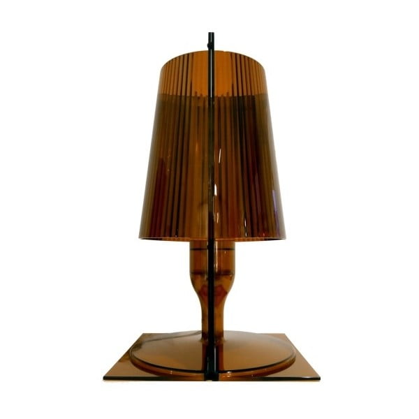 Brązowa lampka stołowa Kartell Take
