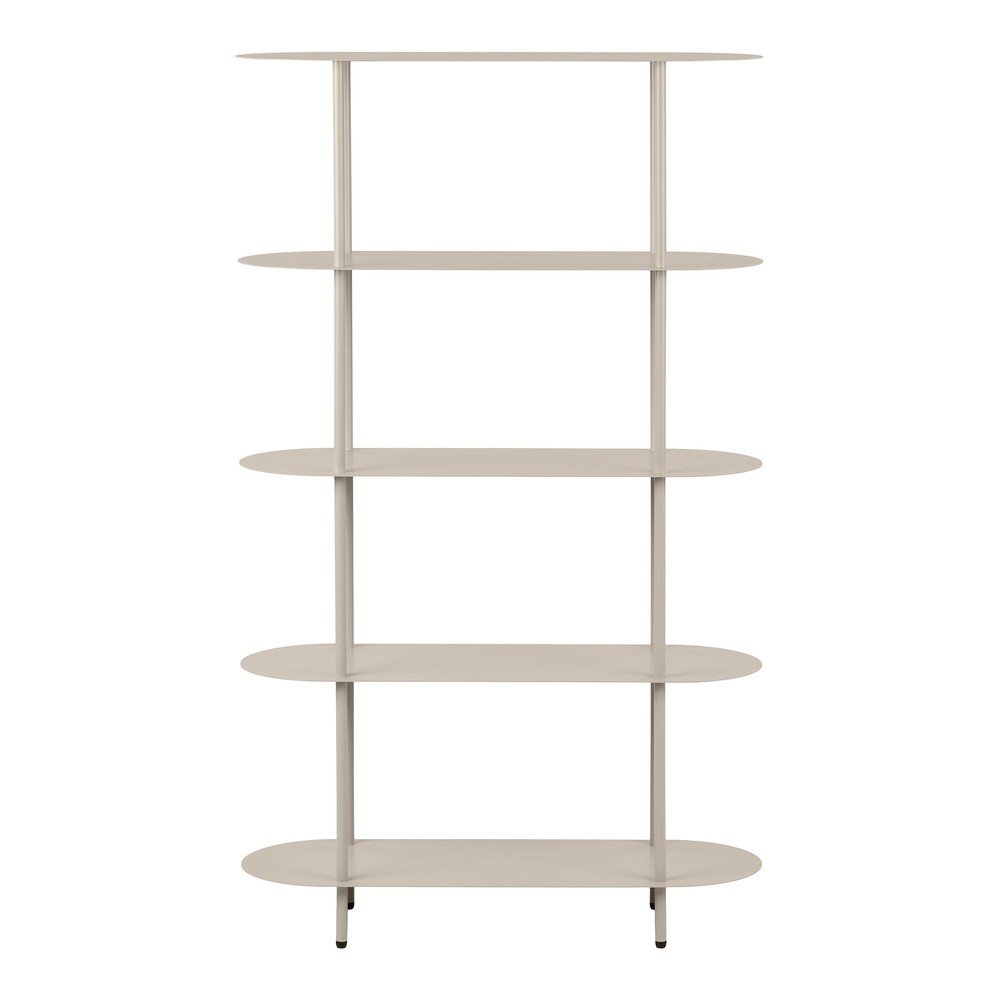 Beżowy metalowy regał 90x150x31 cm Rieti – House Nordic