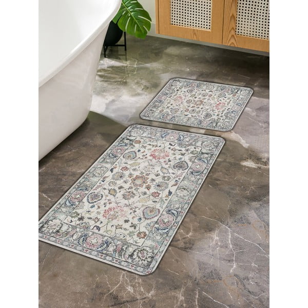 Szare dywaniki łazienkowe zestaw 2 szt. 60x100 cm – Mila Home-image-2