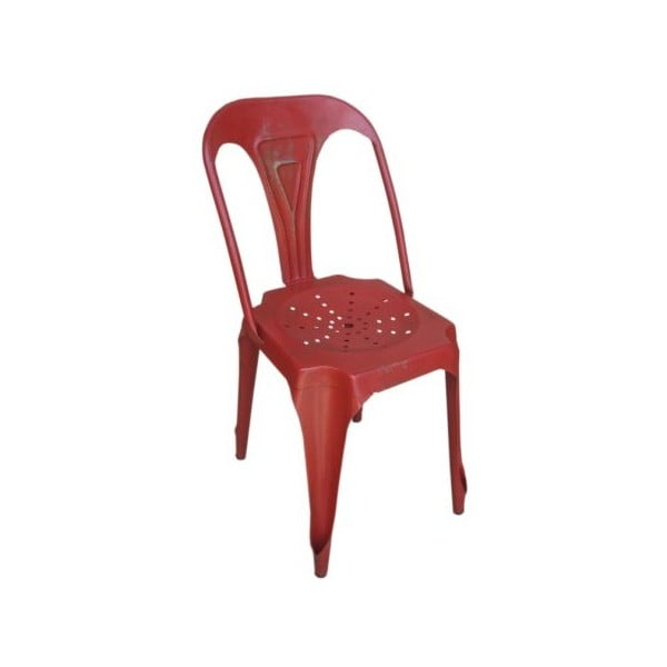 Metalowe krzesło Chaise Rouge