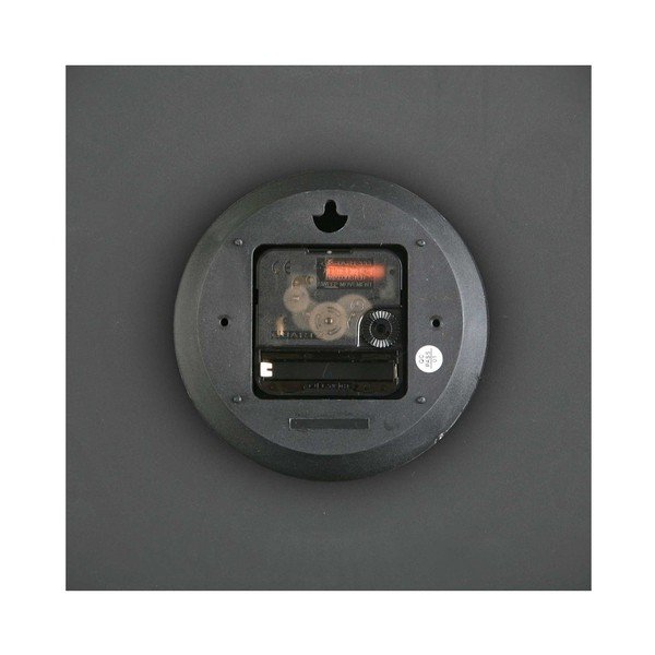 Czarny zegar ścienny Versa In Time, ⌀ 32,7 cm-image-2